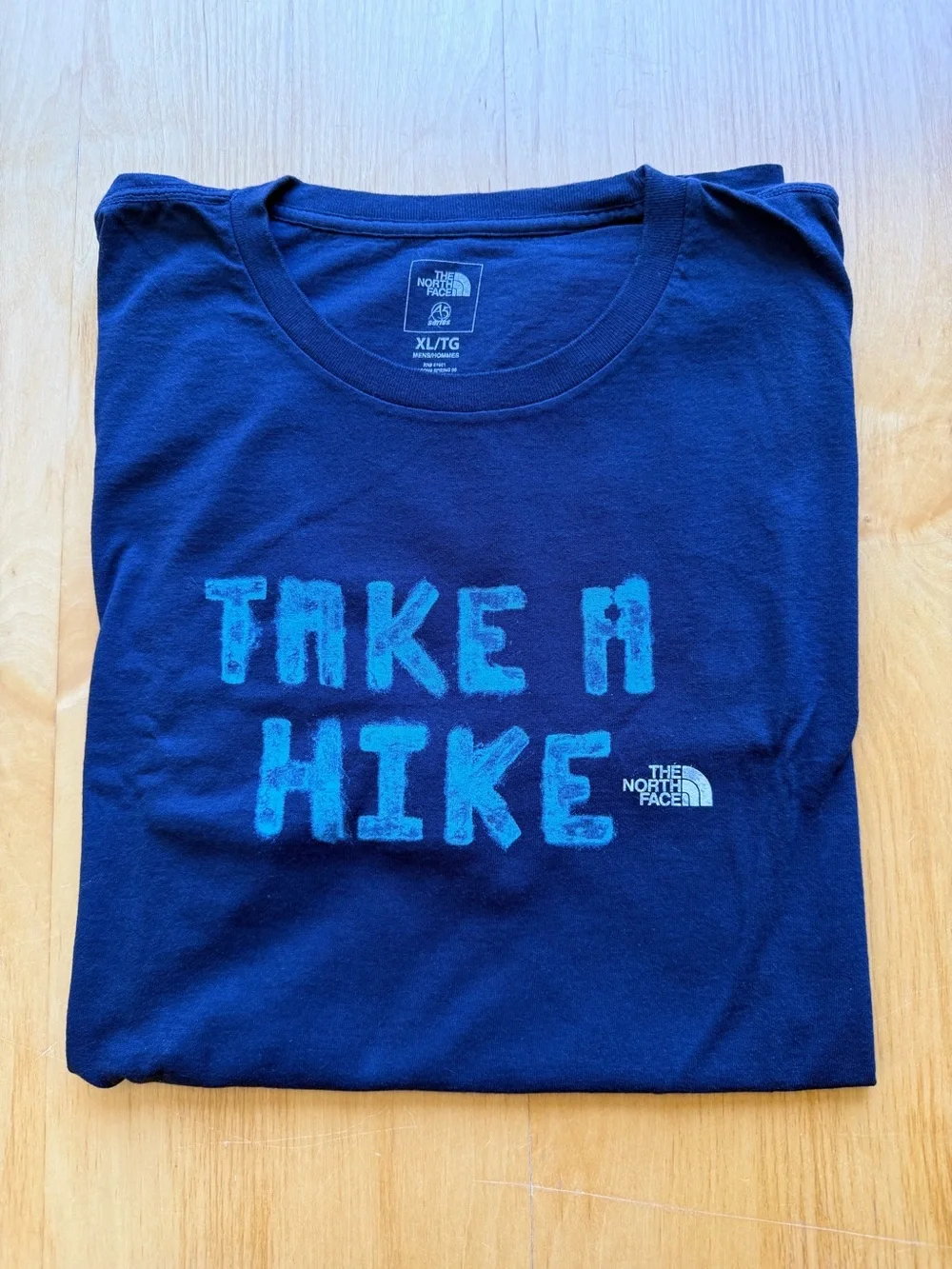 The North Face Take A Hike Graphic Tee Navy Blue XL